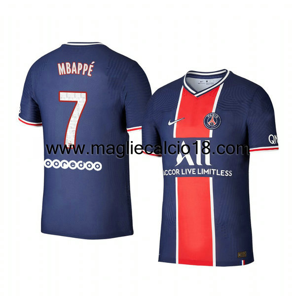 Prima divisa maglia paris saint germain Kylian Mbappe 2020-2021