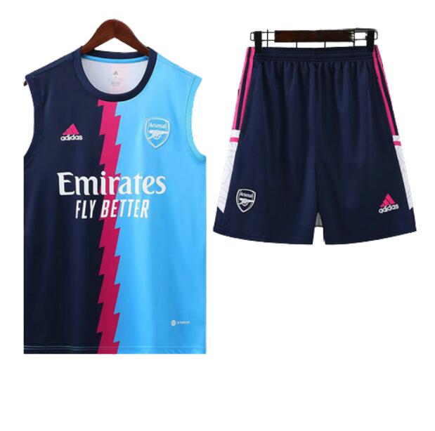 vests calcio arsenal 2023 completo blu nero a poco prezzo