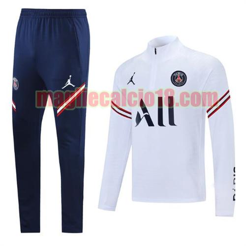 abbigliamento sportivo pullover paris saint germain 2021-22 bianco