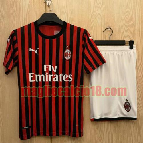 completo maglia ac milan 2019-2020 prima