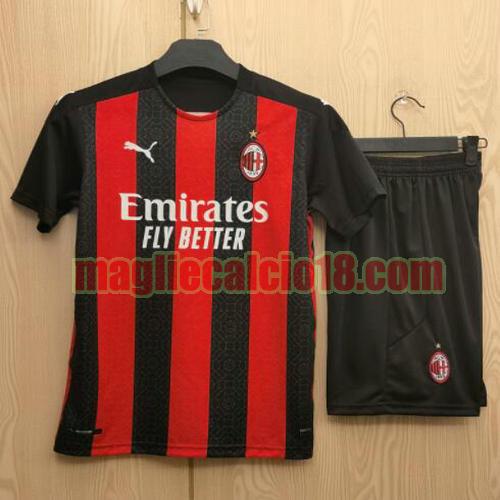 completo maglia ac milan 2020-2021 prima