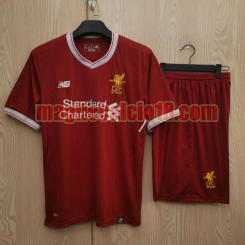 completo maglia liverpool 2017-2018 prima