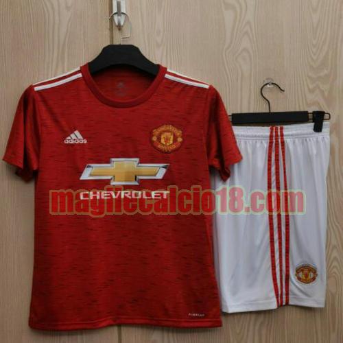 completo maglia manchester united 2020-2021 prima