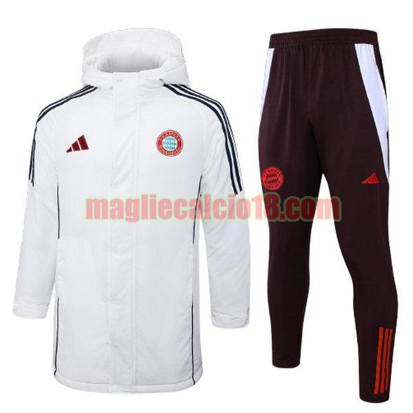 cotton padded clothes bayern munich 2024 25 bianco completo