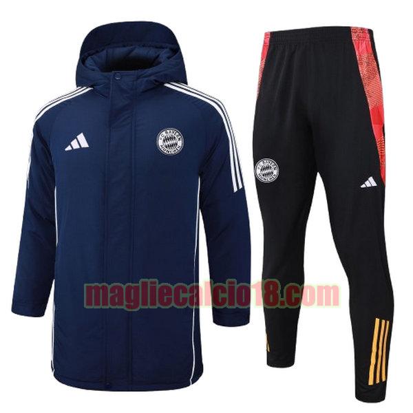 cotton padded clothes bayern munich 2024 25 blu completo