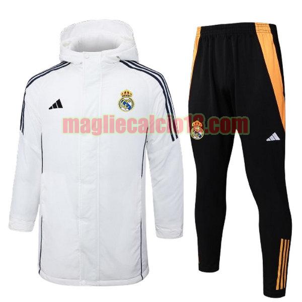 cotton padded clothes real madrid 2024 2025 bianco completo