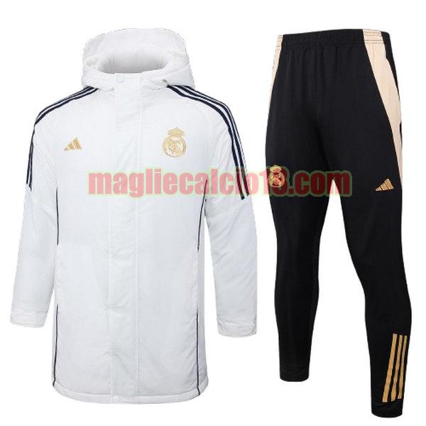 cotton padded clothes real madrid 2024 25 bianco completo