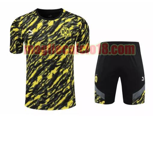 formazione manica corta borussia dortmund 2021-2022 mimetico nero