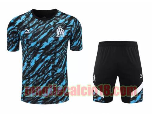 formazione manica corta olympique marsiglia 2021-2022 mimetico nero