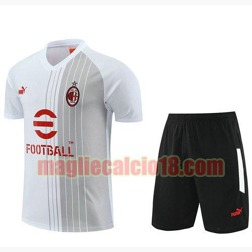 formaziones calcio ac milan 2023-2024 a poco prezzo manica corta bianco