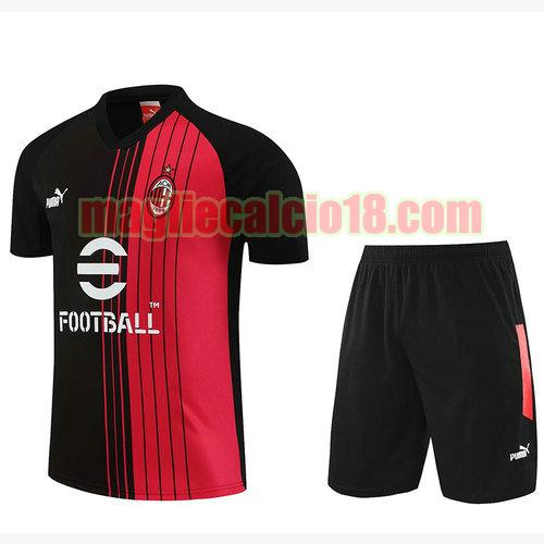 formaziones calcio ac milan 2023-2024 a poco prezzo manica corta rosso nero
