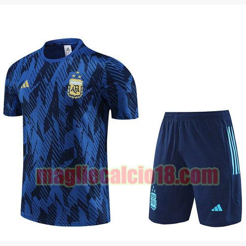 formaziones calcio argentina 2023-2024 a poco prezzo manica corta doppio blu