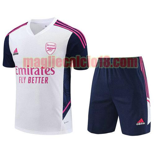 formaziones calcio arsenal 2023-2024 manica corta bianco