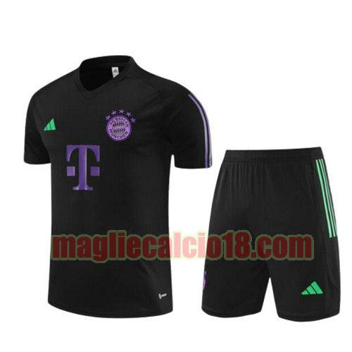 formaziones calcio bayern munich 2023-2024 a poco prezzo manica corta bambino nero