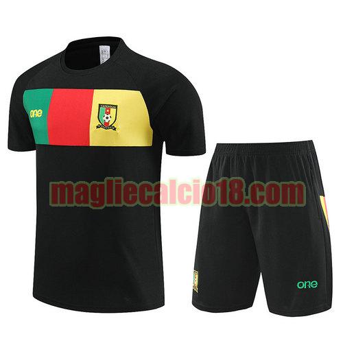 formaziones calcio camerun 2023-2024 manica corta nero