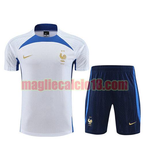 formaziones calcio francia 2023-2024 manica corta bianco