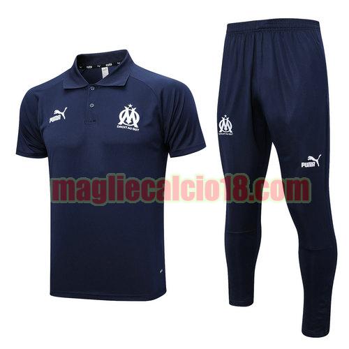formaziones polo olympique marsiglia 2023-2024 completo blu saphir