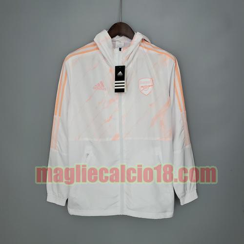 giacca a vento arsenal 2021-2022 bianco