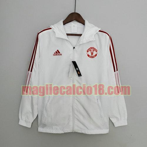 giacca a vento manchester united 2022-2023 bianco