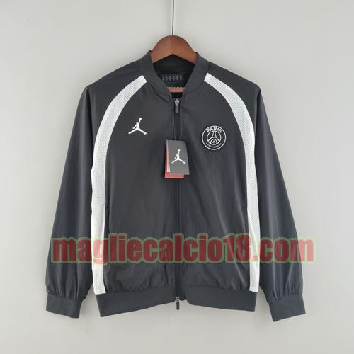 giacca a vento paris saint germain 2022-2023 nero bianco