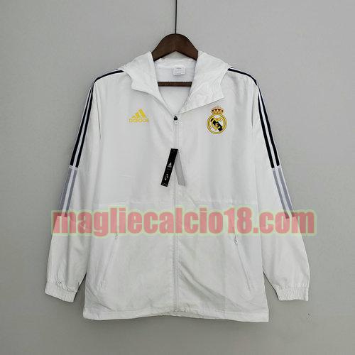 giacca a vento real madrid 2022-2023 bianco