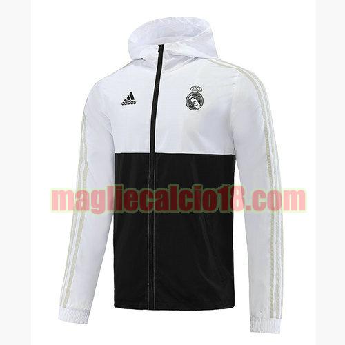 giacca a vento real madrid 2023-2024 nero bianco