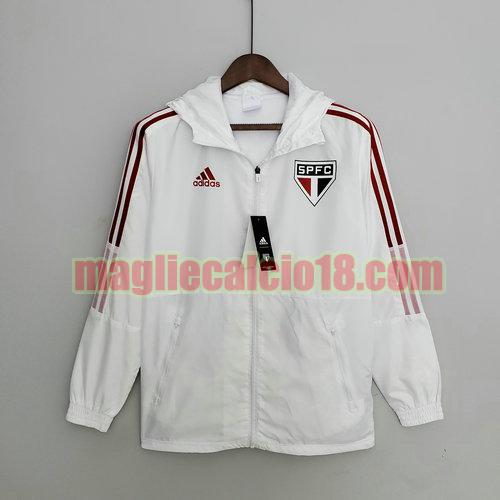 giacca a vento san paolo 2022-2023 bianco