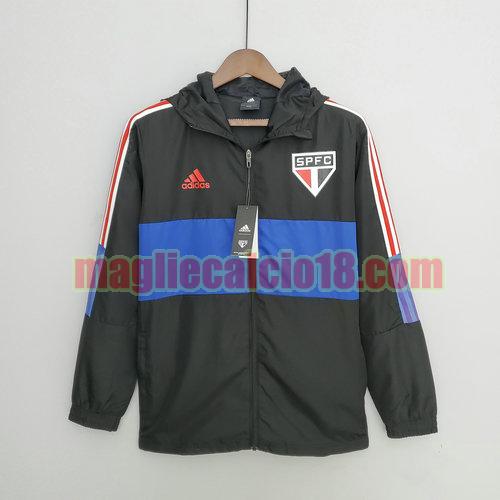 giacca a vento san paolo 2022-2023 nero blu