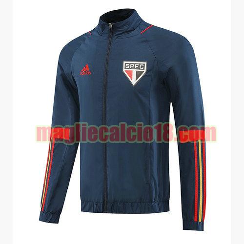 giacca a vento san paolo 2023-2024 blu reale
