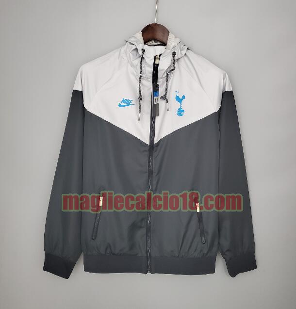 giacca a vento tottenham hotspur 2021-2022 nero grigio
