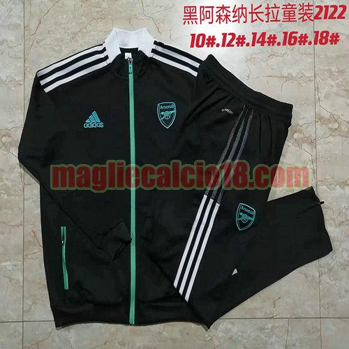 giacca arsenal 2022-2023 bambino nero