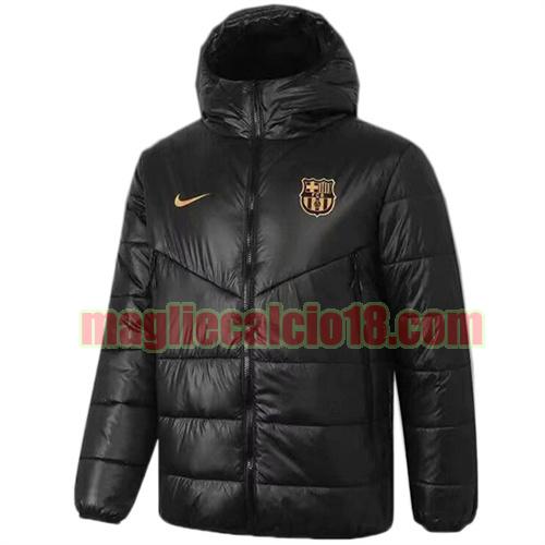 giacca in felpa di cotone giacca a poco prezzo barcellona 2021-2022 nike nero con cappuccio