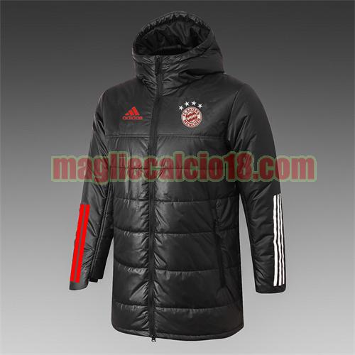 giacca in felpa di cotone giacca a poco prezzo bayern munich 2021-2022 adidas nero con cappuccio