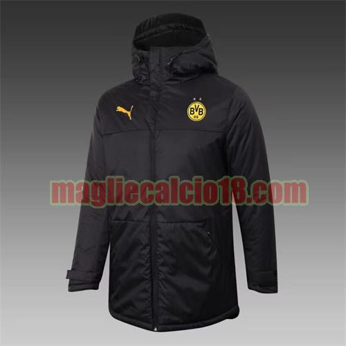 giacca in felpa di cotone giacca a poco prezzo borussia dortmund 2021-2022 nike nero con cappuccio