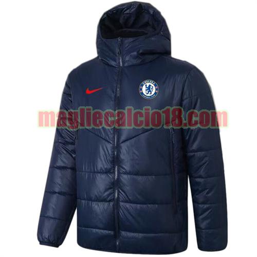 giacca in felpa di cotone giacca a poco prezzo chelsea 2021-2022 nike marina militare con cappuccio