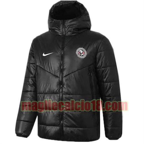 giacca in felpa di cotone giacca a poco prezzo club america 2021-2022 nike nero con cappuccio