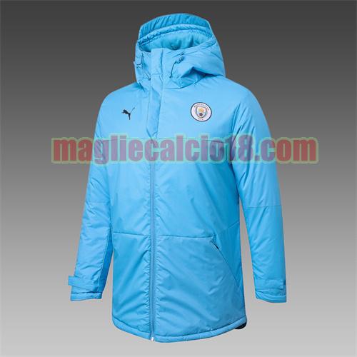 giacca in felpa di cotone giacca a poco prezzo manchester city 2021-2022 puma blu con cappuccio
