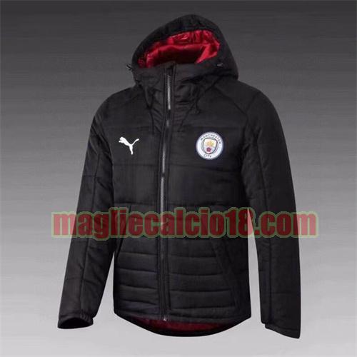 giacca in felpa di cotone giacca a poco prezzo manchester united 2021-2022 puma nero(rosso dentro il cappello) con cappuccio