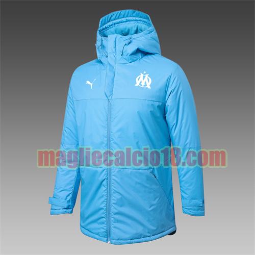giacca in felpa di cotone giacca a poco prezzo olympique marsiglia 2021-2022 puma blu con cappuccio