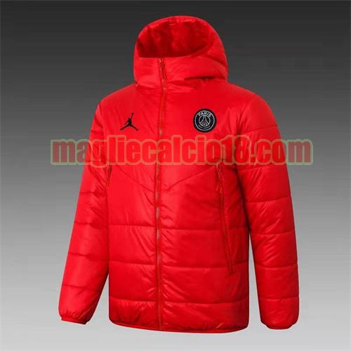 giacca in felpa di cotone giacca a poco prezzo paris saint germain 2021-2022 jordan rosso con cappuccio