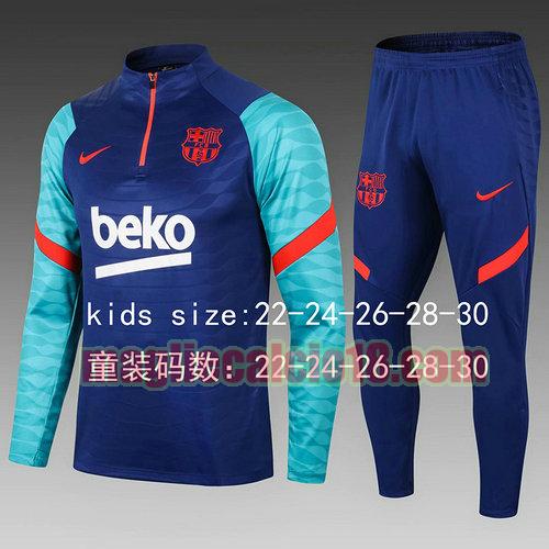 giacca sportiva con mezza zip barcellona 2022-2023 bambino cailan