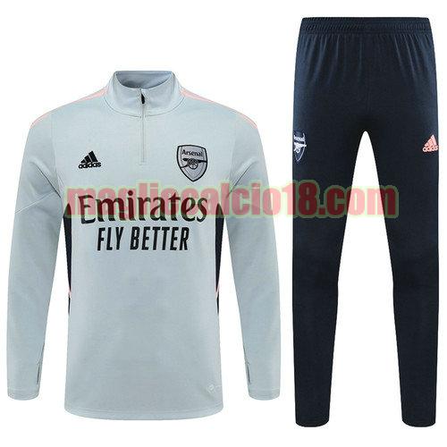 giacca sportiva con zip arsenal 2022-2023 poco prezzo grigio