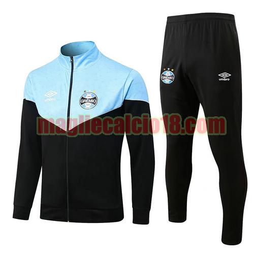giacca sportiva con zip gremio 2022-2023 blu nero