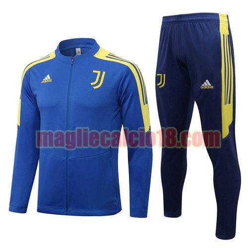 giacca sportiva con zip juve 2022-2023 colore blu