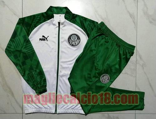 giacca sportiva con zip palmeiras 2023-2024 bianco