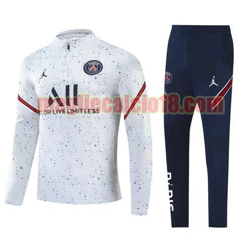 giacca sportiva con zip paris saint germain 2022-2023 grigio