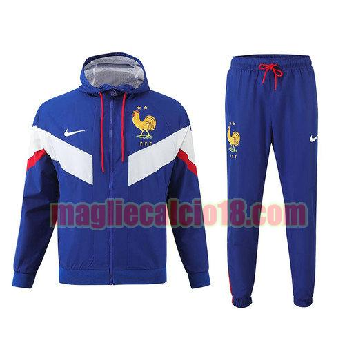 giacche a vento calcio francia 2024-2025 blu