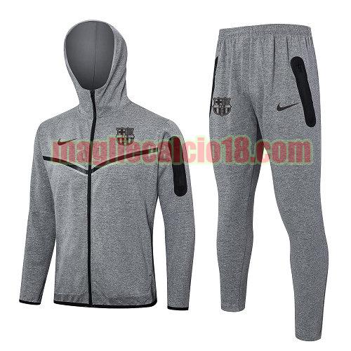 giacche calcio barcellona 2024-2025 grigio 03 completo