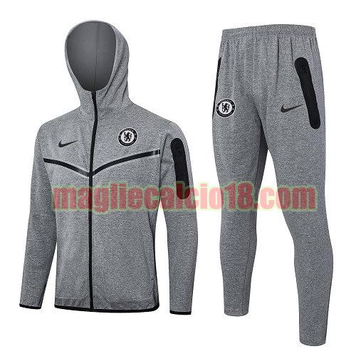 giacche calcio chelsea 2024-2025 grigio completo