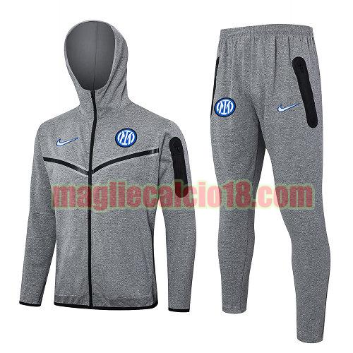 giacche calcio internacional 2024-2025 grigio completo